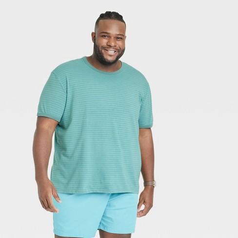 Men's Big & Tall Crewneck Short Sleeve T-shirt - Goodfellow & Co™ Green  3xlt : Target