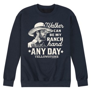 Men's - Yellowstone - Walker Ranch Hand Graphic Fleece Sweatshirt - 1 of 4