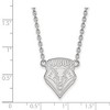 Black Bow Jewelry 10k White Gold New Mexico Lobos NCAA Necklace 18 Inch - 2 of 4
