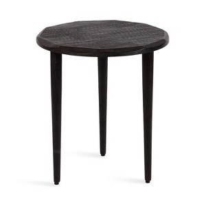 Kate and Laurel Tavares Round Side Table, 18x18x20, Black - 1 of 4