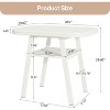 Lantine Dining Table for 2-4 People, 31.5" Small Modern Kitchen Table with Storage Shelf for Dining Room, Living Room, Home, Apartment - 3 of 4