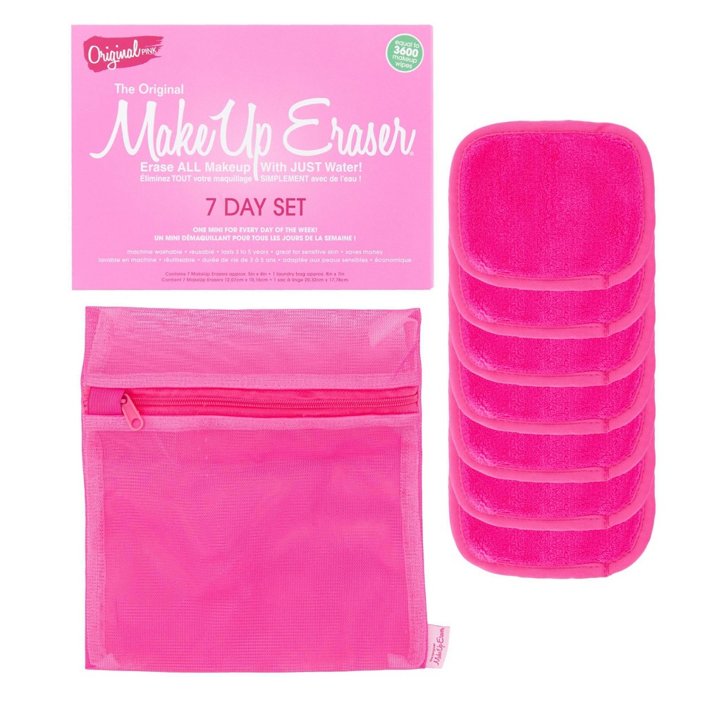 Original Pink 7-Day Mini MakeUp Eraser Set 