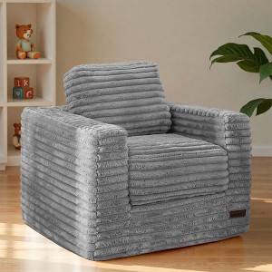 MAXYOYO Kids Bean Bag Chair, Comfy Faux Fur Bean Bag Sofa with Filler, Lazy Floor Chair Couch for Boys and Girls - 1 of 4