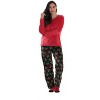 Just Love Womens Microfleece Pajama Pant Set with Socks  Warm, Snug Sleepwear - 2 of 4