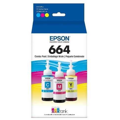 Genuine Epson 664 Ink Bottle 4 Pack For Et 2500 Et 2550 Et 2600 Et 2650 Et 4500 Ebay