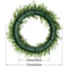 Unique Bargains Artificial Plastic Decoration Peony Flower Wreath - 3 of 4