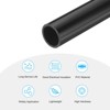 Unique Bargains PVC Water Plumb DIY Crafts High Impact Rigid Round Pipes 8" Length - 3 of 4