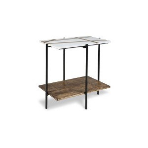 Signature Design by Ashley Braxmore Accent Table, White & Light Brown - 1 of 4