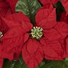 HomeStock Poinsettia with White Wash Planter Silk Arrangement - 2 of 4