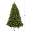 Nearly Natural 6.5-ft North Carolina Mixed Pine Artificial Christmas Tree with 350 Warm White LED Lights, 1367 Bendable Branches and Pinecones - 2 of 4