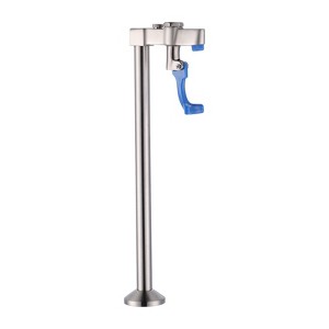WOWOW 9.2 in. Commercial Deck Mounted High-arc Brass Glass Filler Faucet in Brushed Nickel - 1 of 4