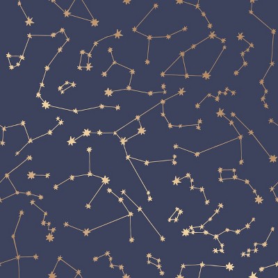 Tempaper Constellations Frost Self-Adhesive Removable Wallpaper