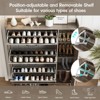 Shoe Storage Cabinet with Flip Drawers & Mirror, Freestanding Slim Shoe Rack Organizer - 4 of 4