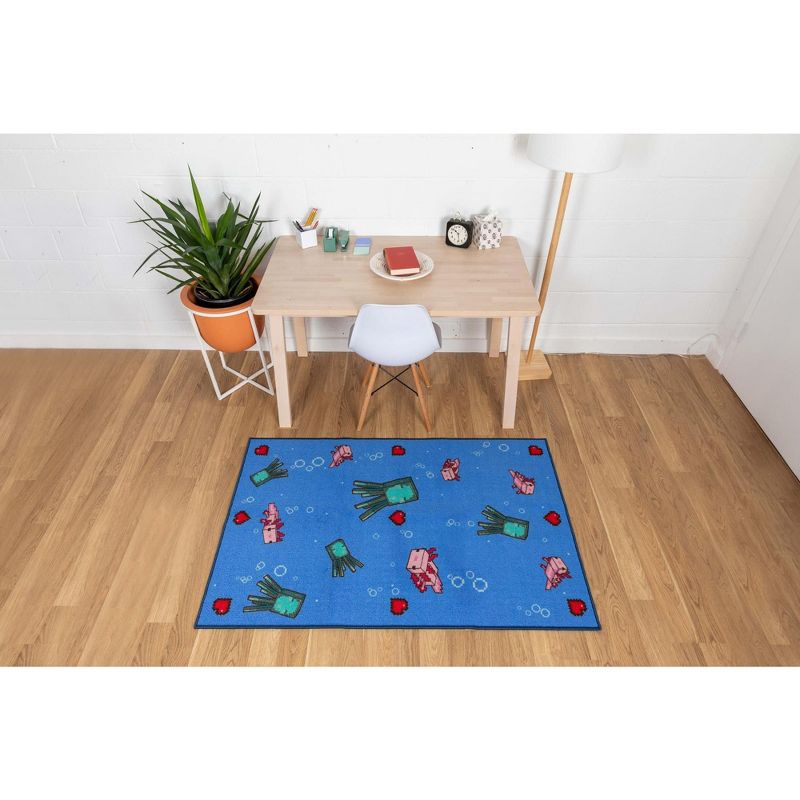 Ukonic Minecraft Underwater Printed Area Rug | 60 x 39 Inches, 5 of 7