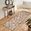 Contemporary Modern Geometric Cobblestone Indoor Runner or Area Rug by Blue Nile Mills - 2 of 4