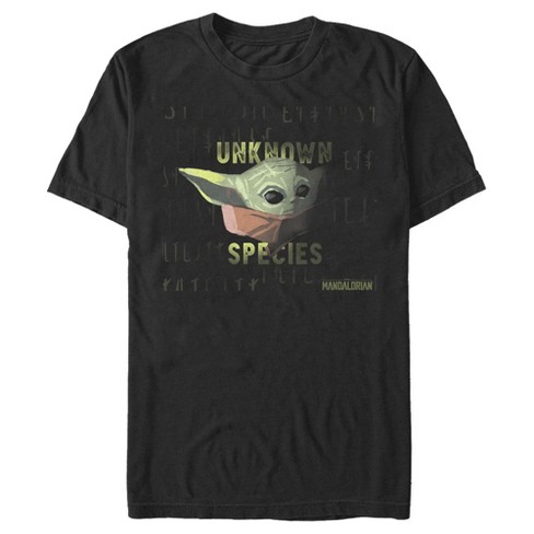 Official Star Wars Mens Mandalorian Baby Yoda T-shirt Black S-XXL