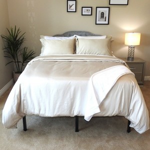 Egyptian Linens Palatial King Duvet Cover Set – Luxury 1000 Thread Count USA - 1 of 4