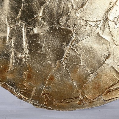 Gold Moon Hand Painted Abstract Landscape Canvas Art