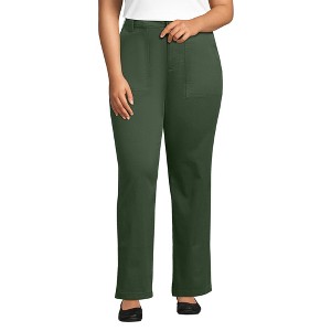 Lands' End Women's High Rise Chino Utility Pants - 1 of 4
