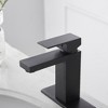 BWE Single Hole Single-Handle Low-Arc Bathroom Faucet With Pop-up Drain Assembly in Matte Black - 4 of 4