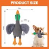 Allforpaws Squeaky Latex Dog Toys Filled with Crepe Paper Plush Wings, Soft Wing Mallard, 11.22", Gray - 4 of 4