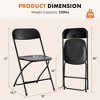 TUYOHW Plastic Dining Chair with Foam Cushion,Folding Chairs with Iron Frame for Indoor Outdoor Events,Party,No Assembly Required - 4 of 4