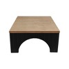 Rustic Square Coffee Table - Modern Farmhouse Style - 4 of 4