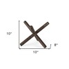 HomeRoots 10" Rustic Metal X Decorative Sculpture - 3 of 4