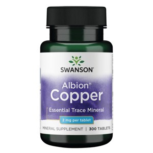 Swanson Copper Essential Trace Mineral, Helps Maintain The Health Of Organs & Tissues, 2 mg (300 Tablets). - 1 of 4