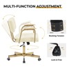 Furniliving Office Desk Chair, Comfort Padded, Modern Style with 360° Swivel Wheels for Office/Study/Vanity/Home - 2 of 4