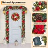 COZONY 6ft Pre-Lit Christmas Garland with 20 LED Lights, Saffron & Pine Cones, 8 Lighting Modes - 4 of 4