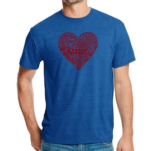LA Pop Art Love Yourself - Men's Premium Blend Word Art T-Shirt - 1 of 4