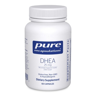 Pure Encapsulations DHEA 25 mg - Supplement for Immune Support, Fat Burning, and Hormone Balance