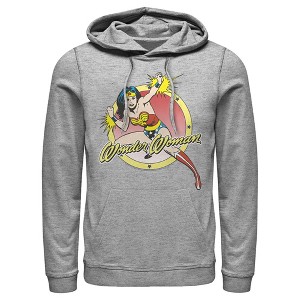 Men's Justice League Classic Circle Poster Pull Over Hoodie - 1 of 3