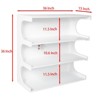 SKRAN Multifunctional 4-Tier Book Shelf & Coffee Table for Living Room Bedroom Dining Room Study Entryway, Creative Furniture Floor Bookshelf - 3 of 4