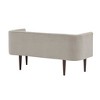 NicBex Accent Nailhead Trim Ottoman Bench with Back & Flared Arms,Upholstered Bedroom Bench Shoe Bench for Living Room,Bedside - 4 of 4