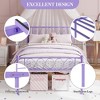Bed Frame, Metal Platform Bed Frame with Iron-Art Headboard/Footboard, Under Bed Storage, No Box Spring Needed, Sturdy Support, Easy Assembly - 4 of 4