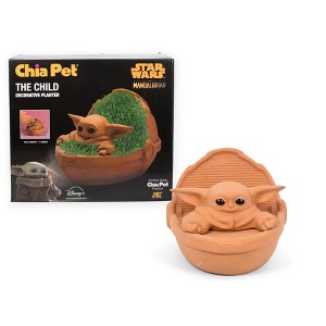 Joseph Enterprises, Inc Star Wars: The Mandalorian The Child Baby Yoda Chia Pet Decorative Planter - 1 of 4