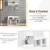FURNIinspire Utility Storage Cabinets Shoe Storage Bench Entryway Organizer With Wall Mounted Coat Rack For Hallway, White, 35.4"*15.7"*0" - 4 of 4