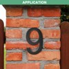 Unique Bargains Durable Acrylic Waterproof 3D Floating Appearance House Numbers 1 Pc - 4 of 4