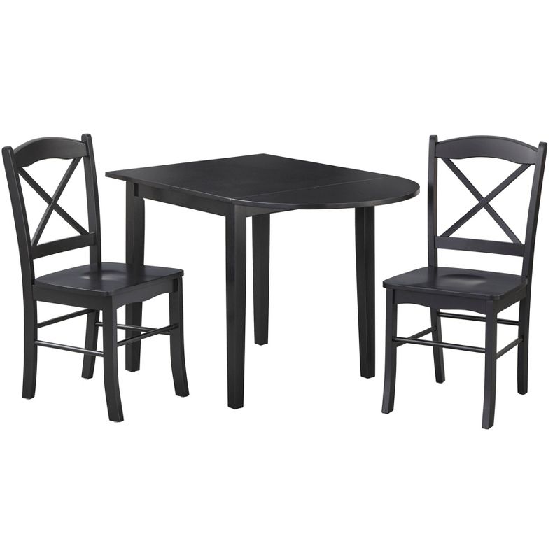3pc Tiffany Extendable Dining Table Set - Buylateral, 1 of 13