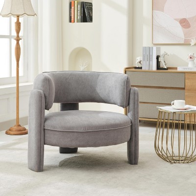 Hyleory Chenille Oversized Accent Chair, Sofa Chair with Large Seat, Modern Armchair Reading Chairs for Bedroom Living Room