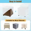 Unique Bargains Polyester Washable Stretch Thick Stool Protective Covers - 4 of 4