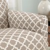 Great Bay Home Stretch Printed Washable Loveseat Slipcover - 3 of 4