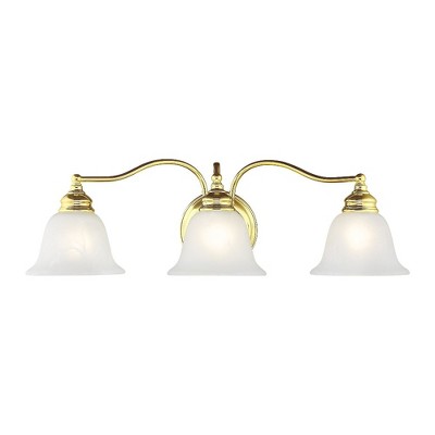 Livex Lighting Essex 3 - Light Vanity in  Polished Brass