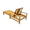 NicBex Acacia Wood Outdoor Lounge Chair with Adjustable Backrest, Patio Recliner for Patio, Garden, Terrace, Poolside, Gray - 4 of 4