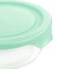 Gibson 6 Piece Assorted Glass Storage Container and Lid Set  in Mint - 3 of 4