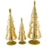 Cody Foster 14.5 Inch Festive Alpine Trees Gold Christmas Decorative Tree Set , Christmas Decor Stars Snowflakes Set 3 (3PC) - 4 of 4