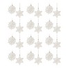 Melrose Wood Snowflake Ornament (Set of 12) - 2 of 4