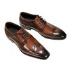 Cloudstyle Men's Oxfords Shoes Classic Leather Wingtip Lace Up Modern Formal Dress Shoes - 2 of 4